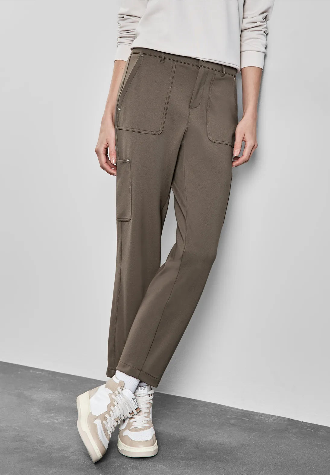 Street One jersey twill cargo pants