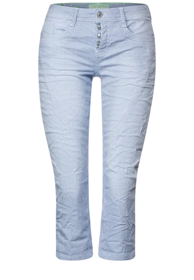 Street One women's 3/4 casual light blue jeans