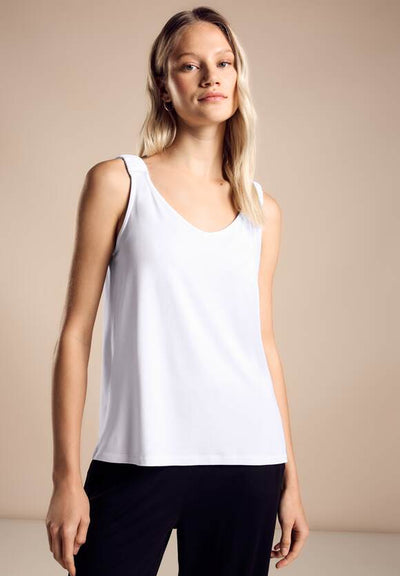 Street One women's Gathered Round Neck Top