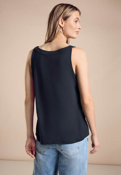 Street One women's Gathered Round Neck Top