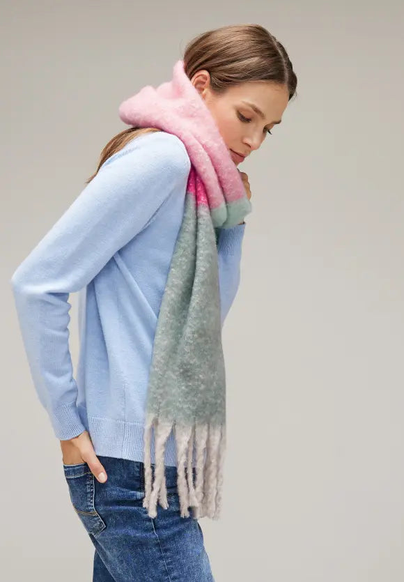 Street One women's colourful long scarf