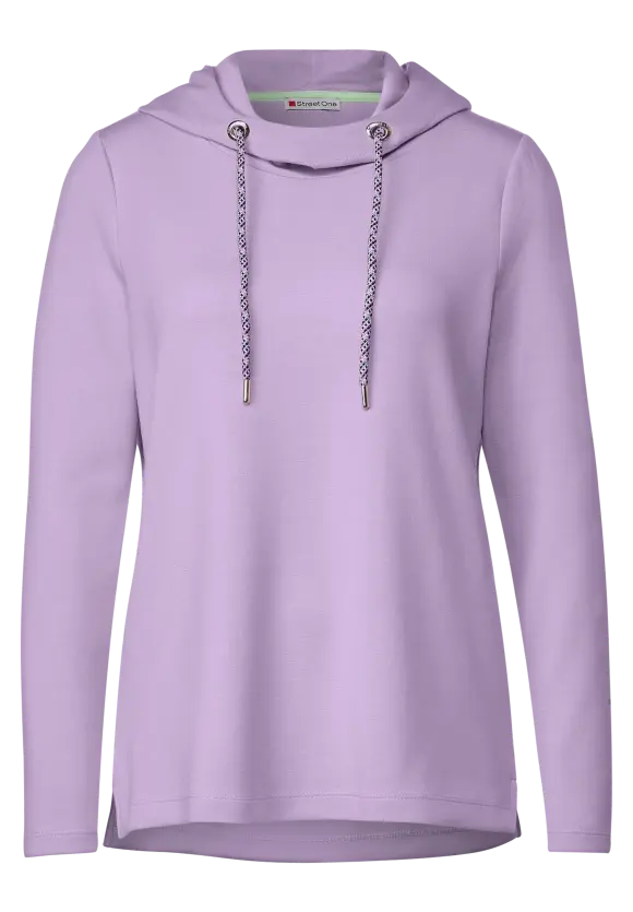 Street One women's soft hoodie lilac