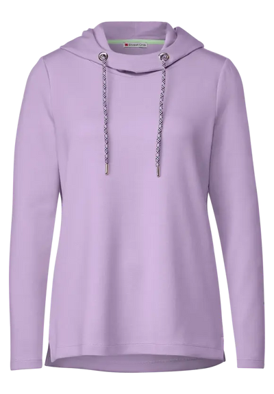 Street One women's soft hoodie lilac