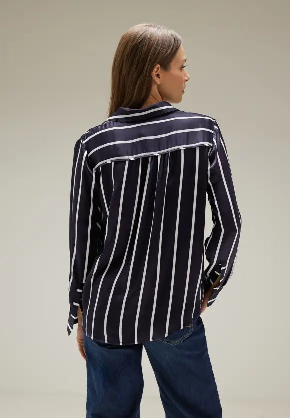 Street One women's satin striped blouse