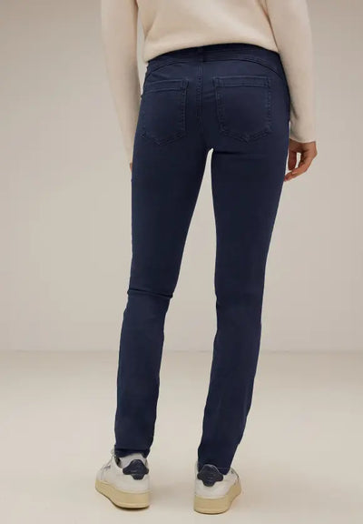 Street One women's slim fit jeans style york in deep indigo 