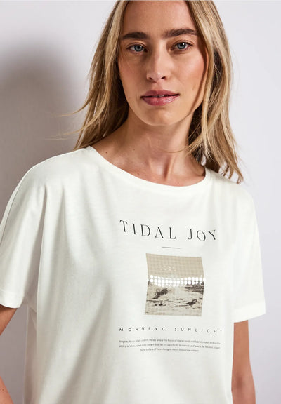 Street One T-shirt with photo print white