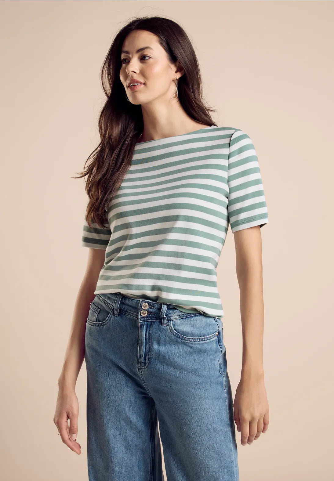 street one womens top t-shirt stripe