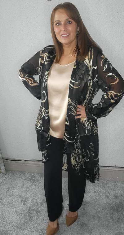 Godske plus size chiffon cardigan 