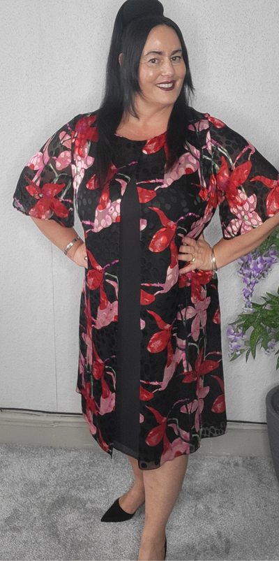 Godske chiffon plus size dress