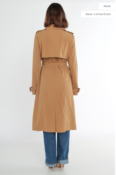 Women's long trench coat