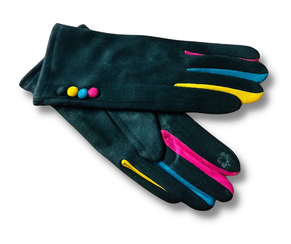 Women's buttons gloves