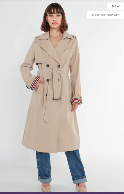Women's trench long coat