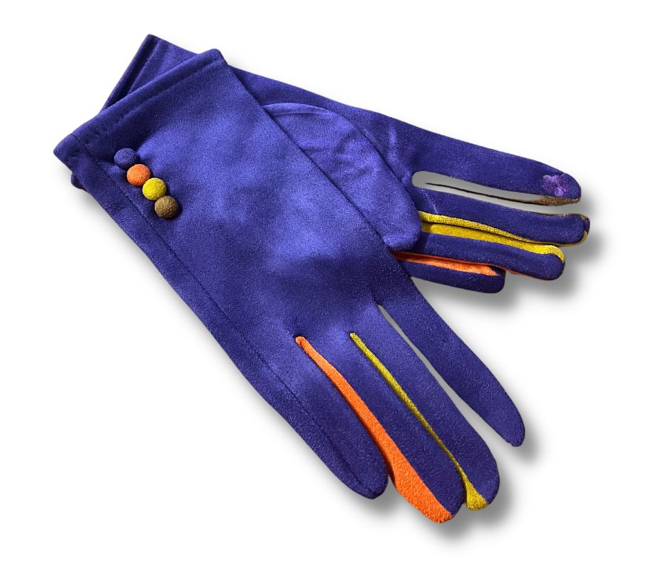 Women's buttons gloves
