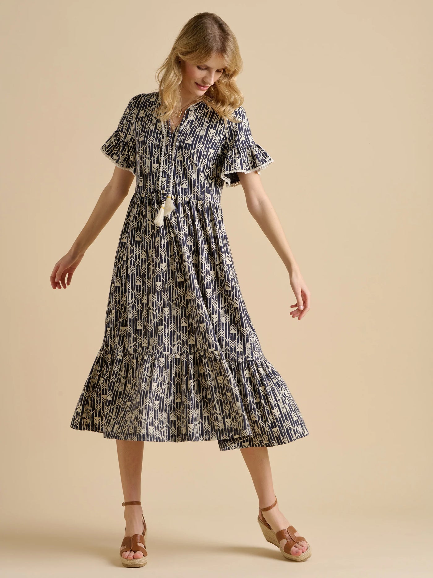 Brakebrun Arrows Midi Dress