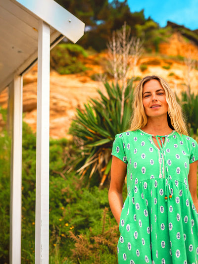 Brakebrun Woodblock Floral Dress