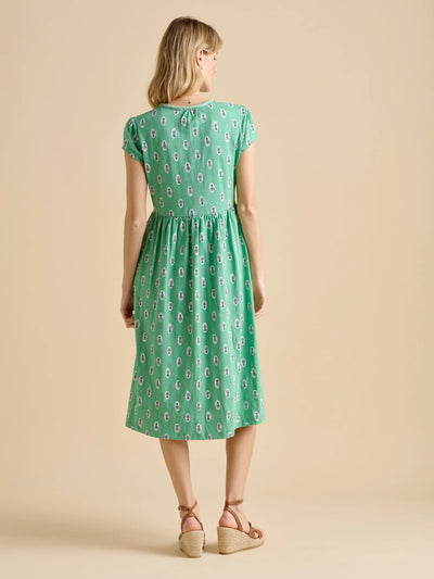Brakebrun Woodblock Floral Dress