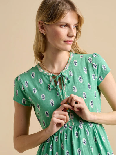 Brakebrun Woodblock Floral Dress