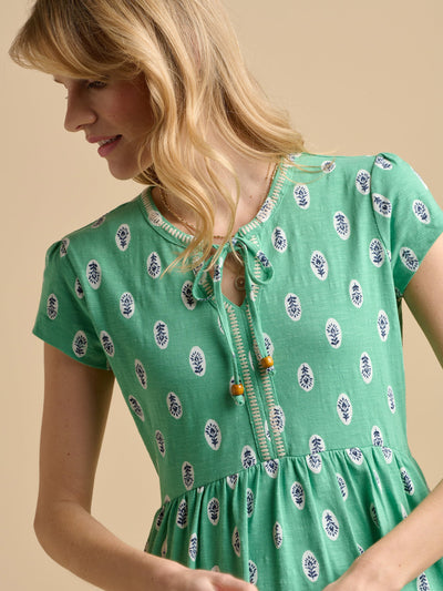 Brakebrun Woodblock Floral Dress