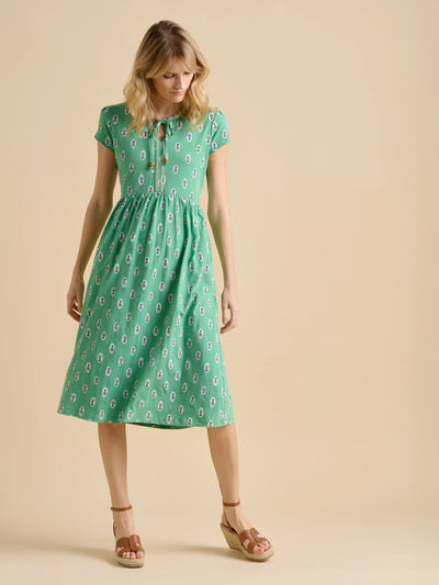 Brakebrun Woodblock Floral Dress