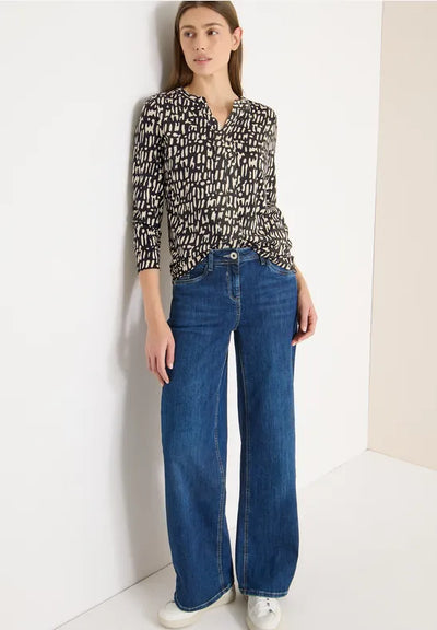 CECIL Printed top in a tunic style