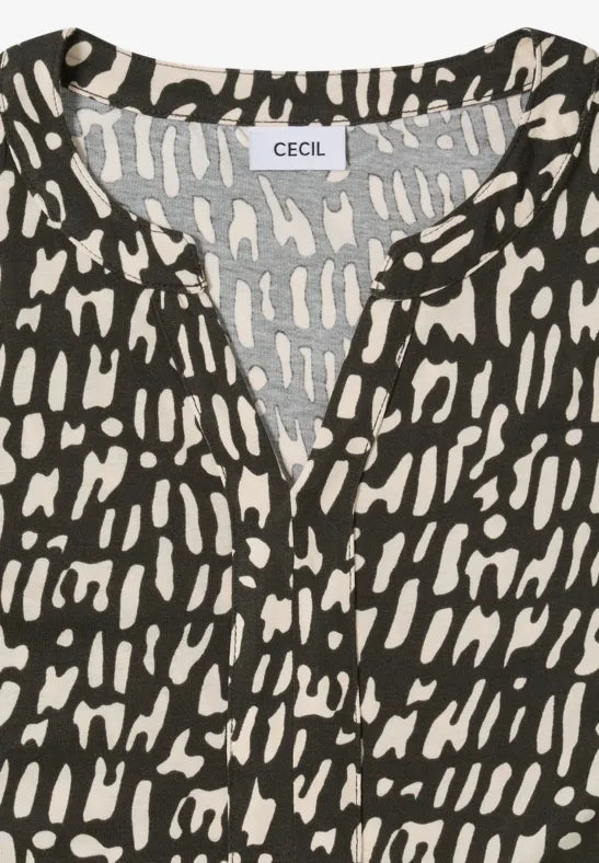CECIL Printed top in a tunic style