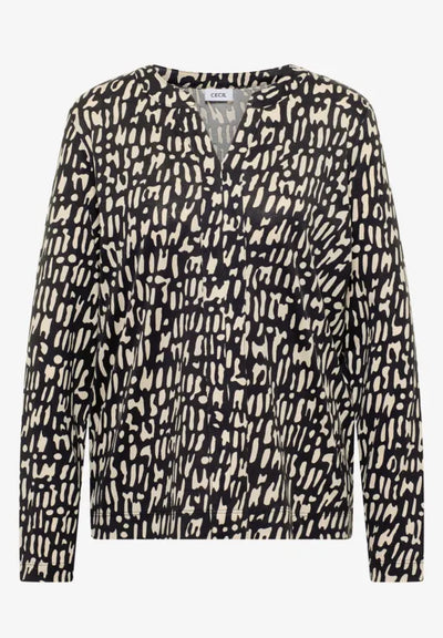 CECIL Printed top in a tunic style