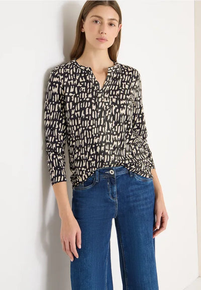 CECIL Printed top in a tunic style