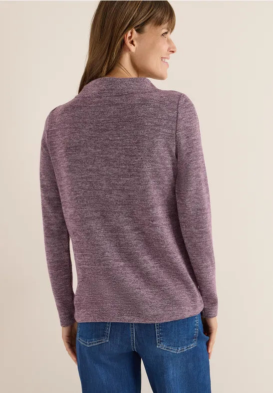 Cecil Melange Funnel neck top