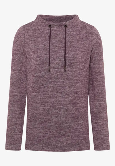 Cecil Melange Funnel neck top