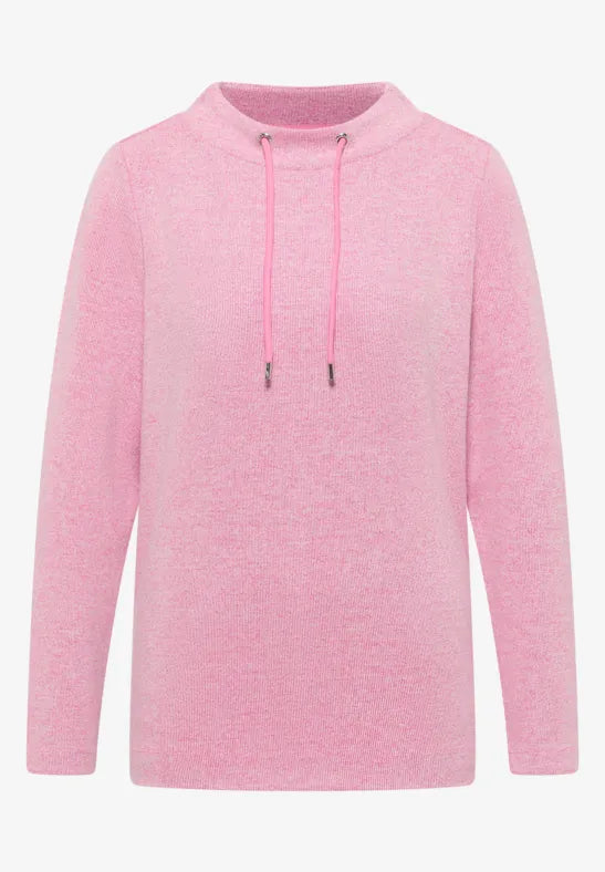 Cecil Melange Funnel neck top