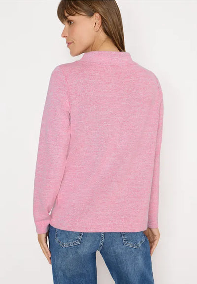 Cecil Melange Funnel neck top