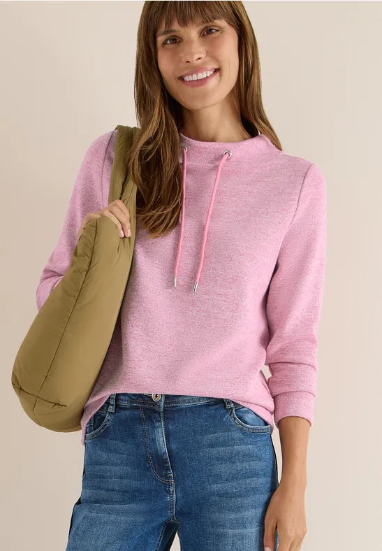 Cecil Melange Funnel neck top