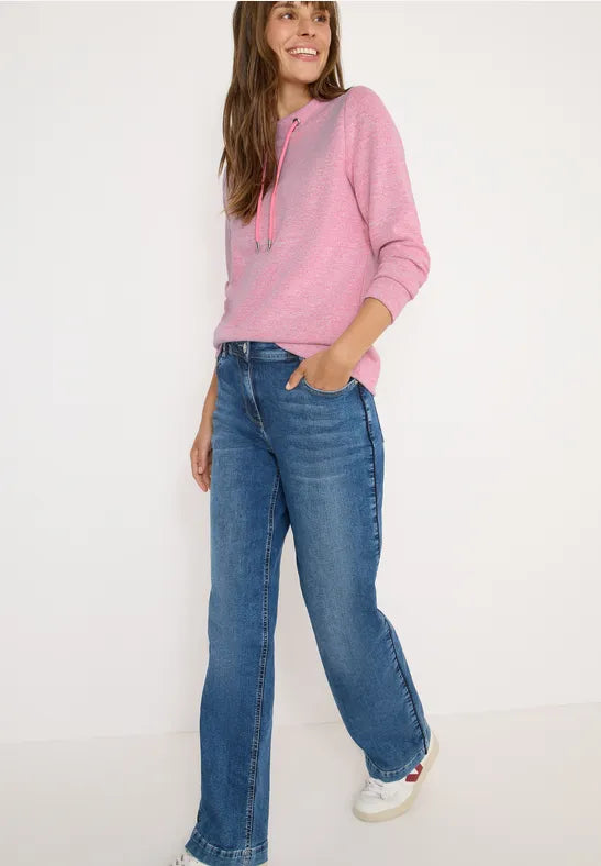 Cecil Melange Funnel neck top
