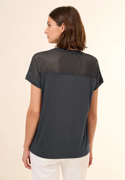 CECIL T-shirt with mesh detail
