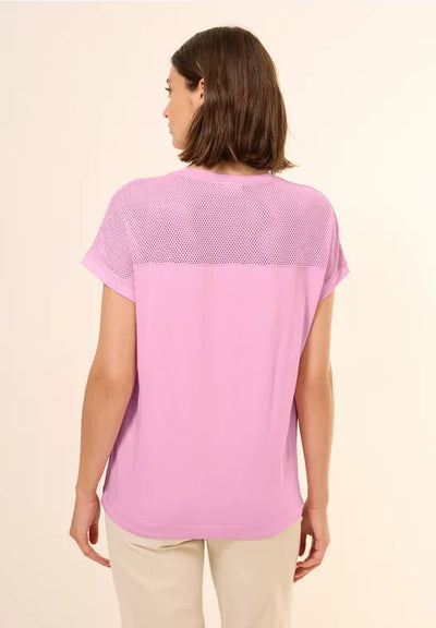 CECIL T-shirt with mesh detail