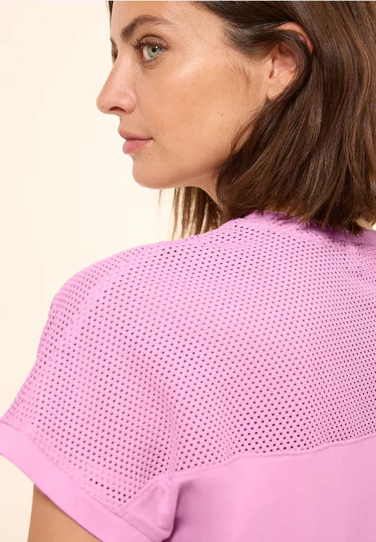 CECIL T-shirt with mesh detail