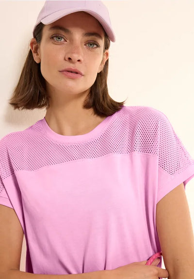 CECIL T-shirt with mesh detail