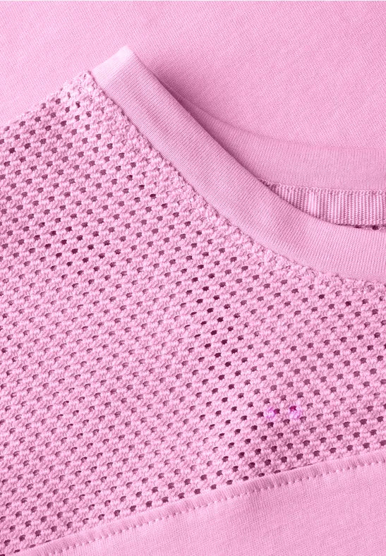 CECIL T-shirt with mesh detail