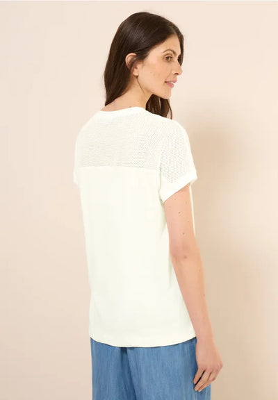 CECIL T-shirt with mesh detail