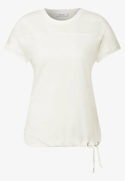 CECIL T-shirt with mesh detail