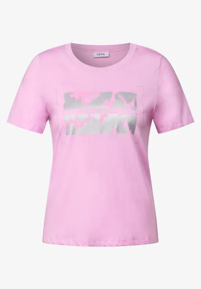 CECIL T-shirt with foil print