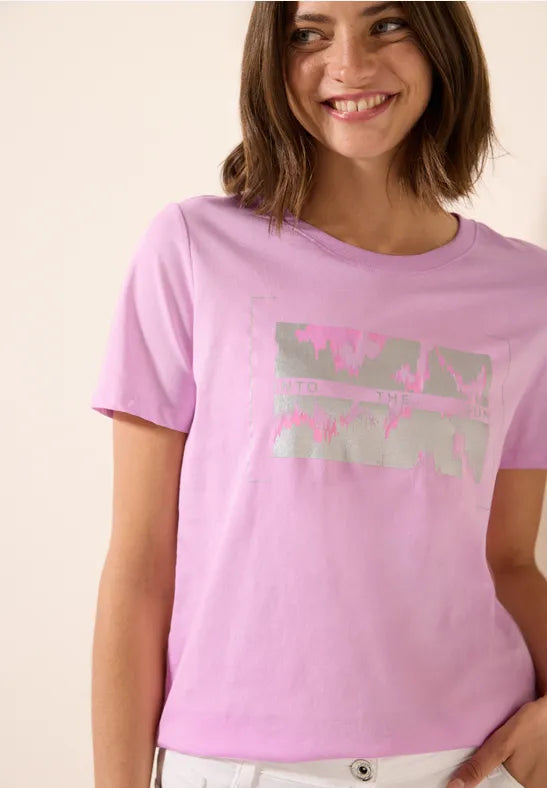 CECIL T-shirt with foil print