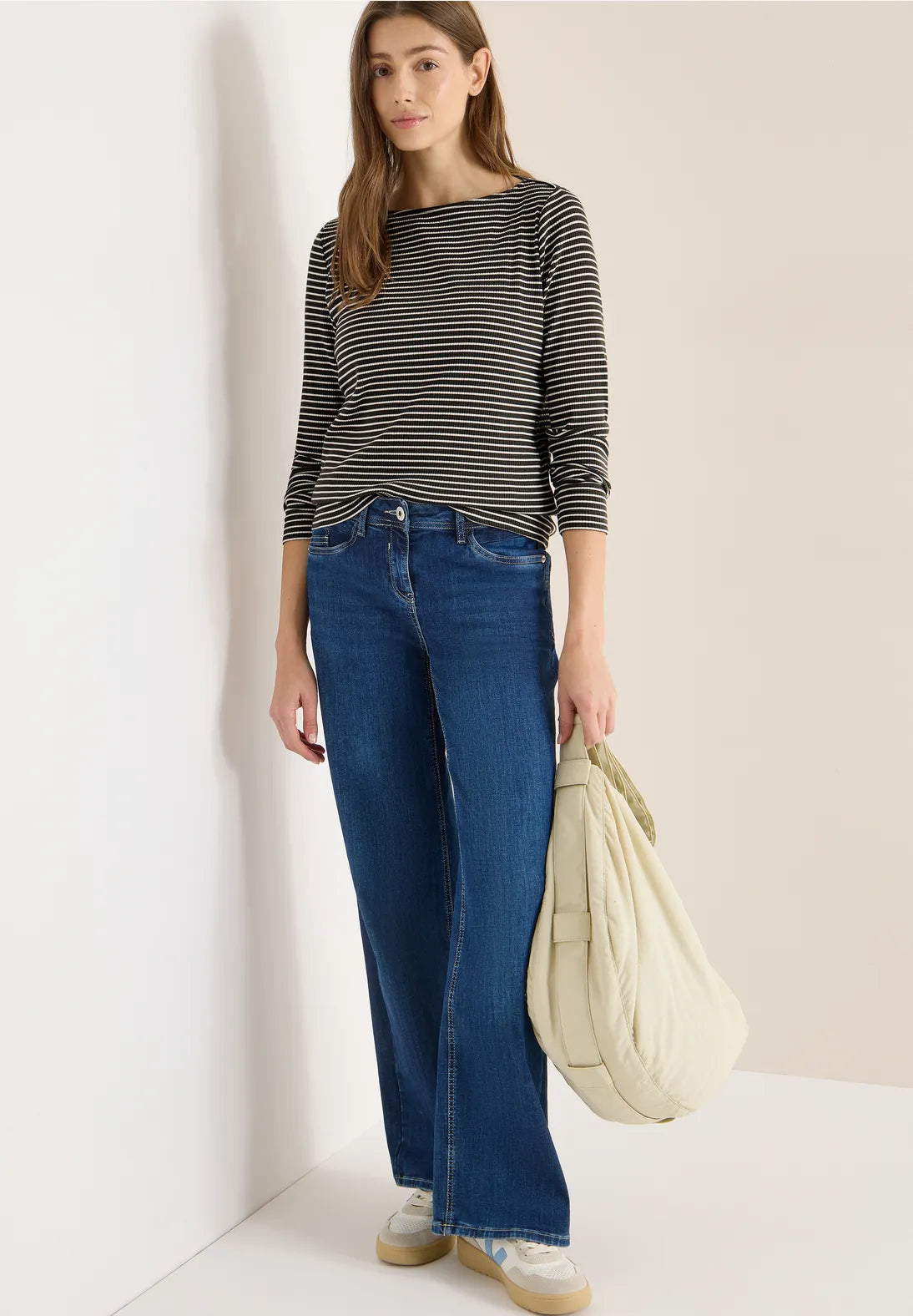 CECIL Striped long-sleeved shirt