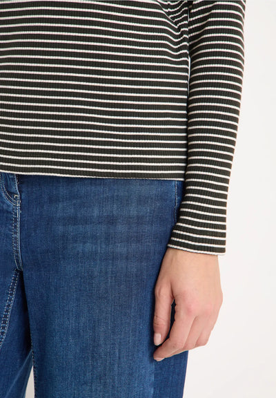 CECIL Striped long-sleeved shirt