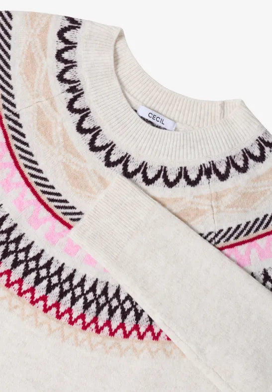 CECIL Patterned knitted sweater