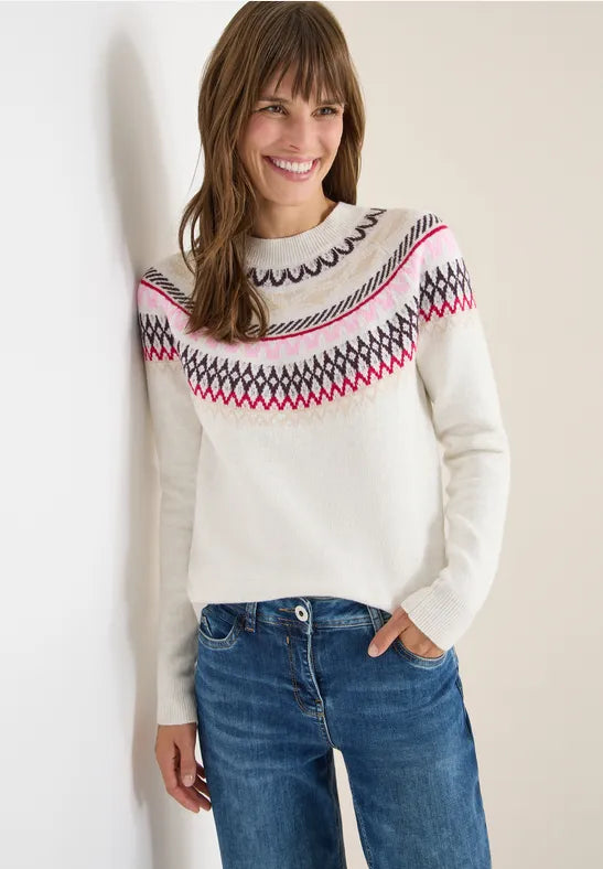 CECIL Patterned knitted sweater