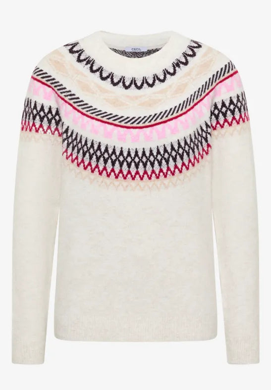 CECIL Patterned knitted sweater