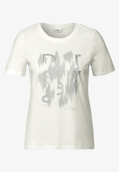 CECIL T-shirt with foil print