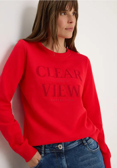 cecil women jumper pullover red