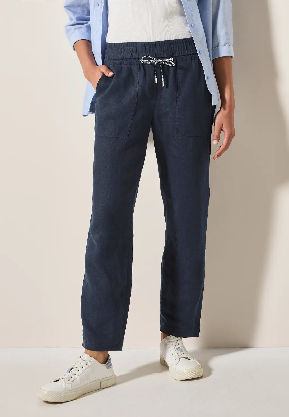 CECI Casual fit linen trousers